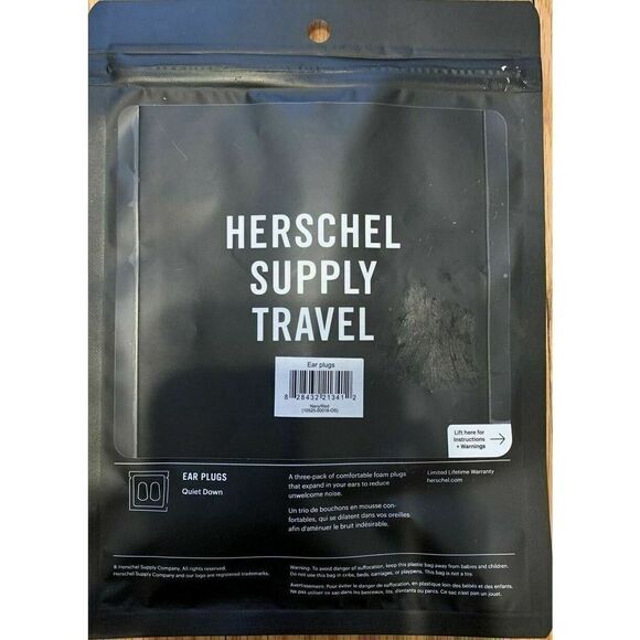 Herschel 10525 Ear Plugs, Navy/Red 3 Full Sets Individually Packaged - Picture 2 of 3
